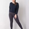 Odziez maloma | Legginsy Plus Size Spodnie W Kolorze Grafitowym Basic Szary