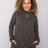 Odziez maloma Bluzy Z Kapturem | Bluza Damska W Kolorze Oversize Kaptur Na Zamek Style Kiera Khaki