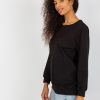 Odziez maloma Bluzy Bez Kaptura | Bluza Damska W Kolorze M Oversize Basic Nikky Czarny