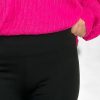 Odziez maloma | Legginsy Plus Size Spodnie W Kolorze Czarnym Wysoki Stan